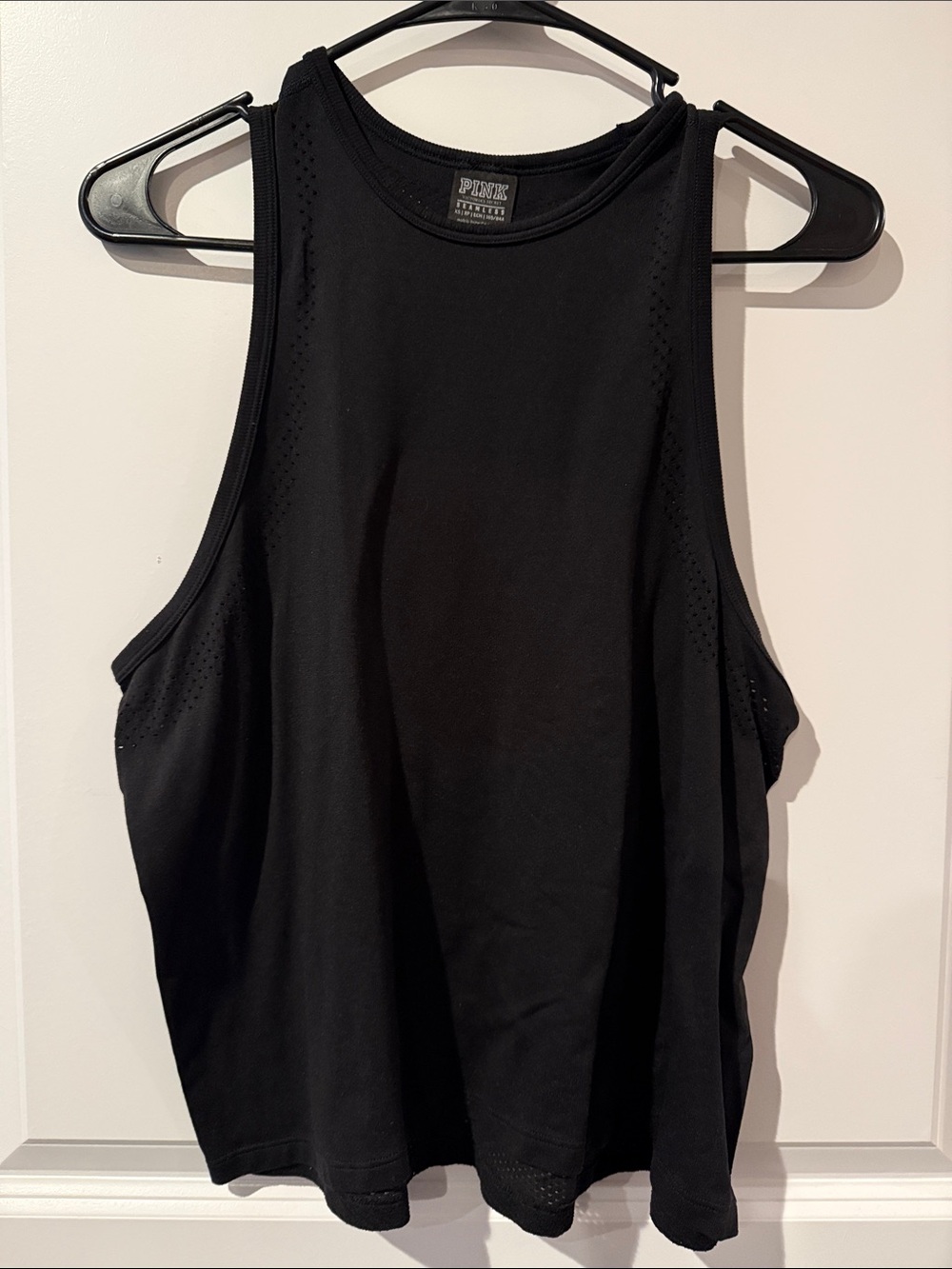 PINK Victoria's Secret Black Active Muscle Tank Top - Women's